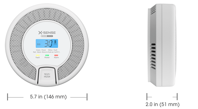 Test du détecteur de monoxyde de carbone X-Sense CO03D 