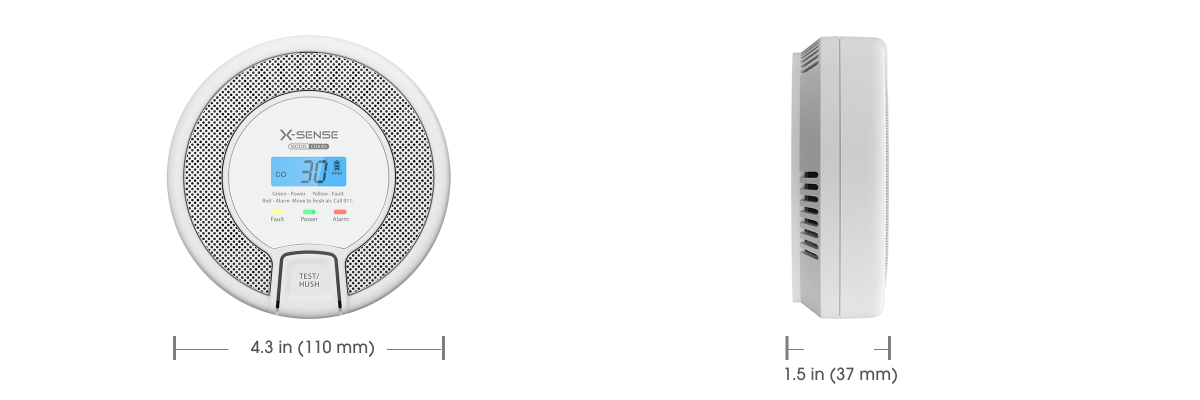 Detector de Monóxido de carbono CO Xindar OXFOR - Xindar