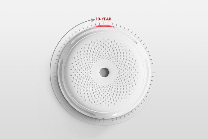 10-Year Battery Life for a Decade of Constant
        Protection