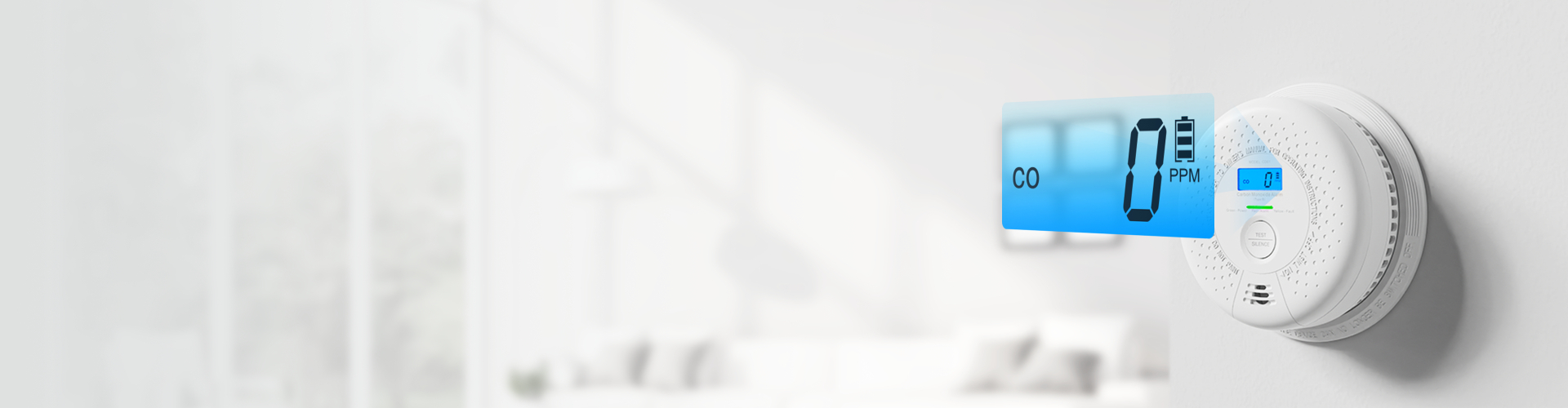 Detectores de CO X-Sense con LCD